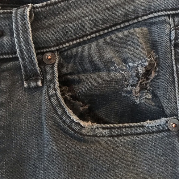 Rag & Bone Skinny Distressed Capri Jeans - Picture 6 of 9